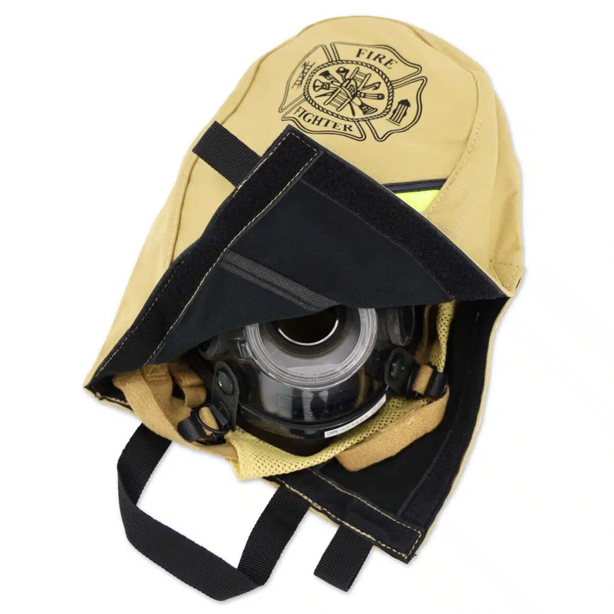 lightning x deluxe riptop fleece lined scba mask facepiece face piece respirator gear bag for firemen firefighter gift with reflective turnout gear fabric material colored