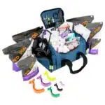 Lightning X Compact Small First Responder EMT Emergency Medical First Aid Vehicle Kit MB10-SKB LXMB10 Pre Stocked Filled Med Bag Blue Orange Red Black Reflective