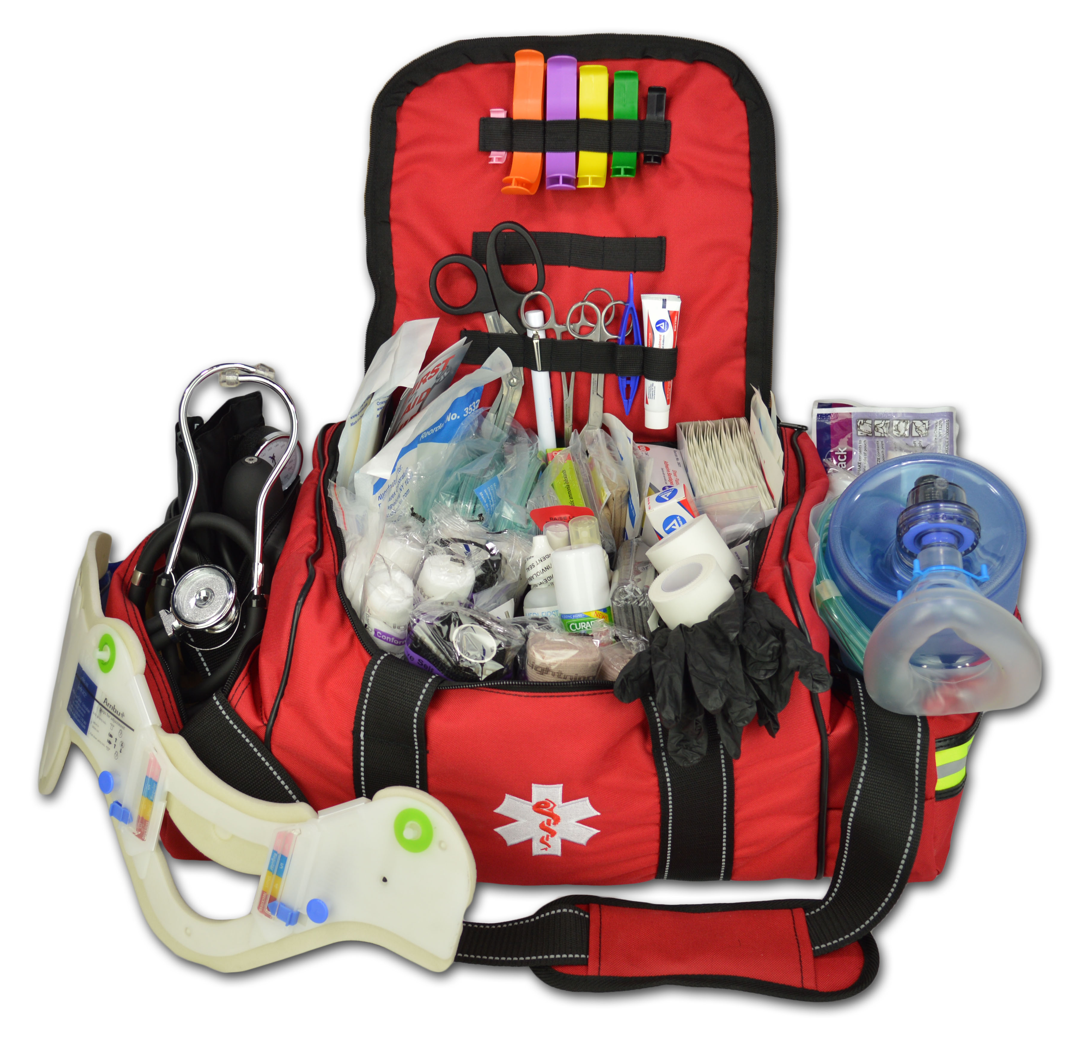 Lightning X Value Compact Medic First Responder EMS/EMT Stocked Trauma Bag w/Sta