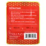 rear view of vacuum sealed package of BattleSeal hemostatic gauze