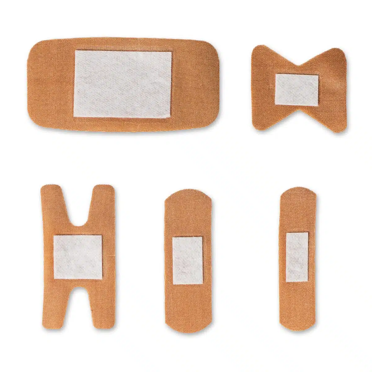 lightning x flex fabric adhesive cloth band aid bandages 100 assorted flexible sizes heavy duty in resealable zip bag for first aid kits boo boo pads