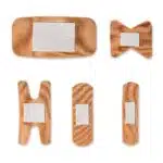 lightning x flex fabric adhesive cloth band aid bandages 100 assorted flexible sizes heavy duty in resealable zip bag for first aid kits boo boo pads