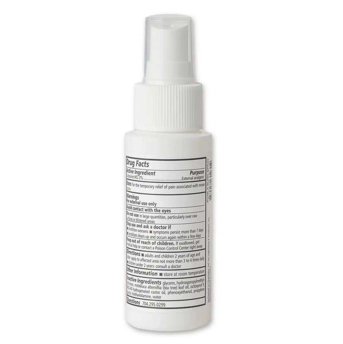 lightning x burn relief spray soothing with lidocaine relieves pain for first aid