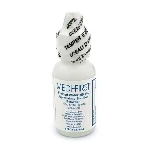 1oz bottle of eyewash solution
