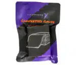 compressed krinkle gauze 4.5 x 4.1 yd, tactical trauma dressing, vacuum packed gauze roll, compact first aid wound dressing, sterile emergency gauze, ifak trauma bandage, survival medical kit supplies