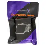 compressed krinkle gauze 4.5 x 4.1 yd, tactical trauma dressing, vacuum packed gauze roll, compact first aid wound dressing, sterile emergency gauze, ifak trauma bandage, survival medical kit supplies