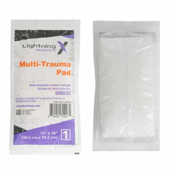 lightning x multi trauma dressing 12" x 30" 12x30 ABD sterile pad to stop bleeding in emergencies, great for first aid kit supplies