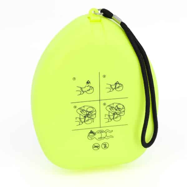 Premium CPR Pocket Mask | Hard Case | LXCPRM - Available in black or fluorescent yellow