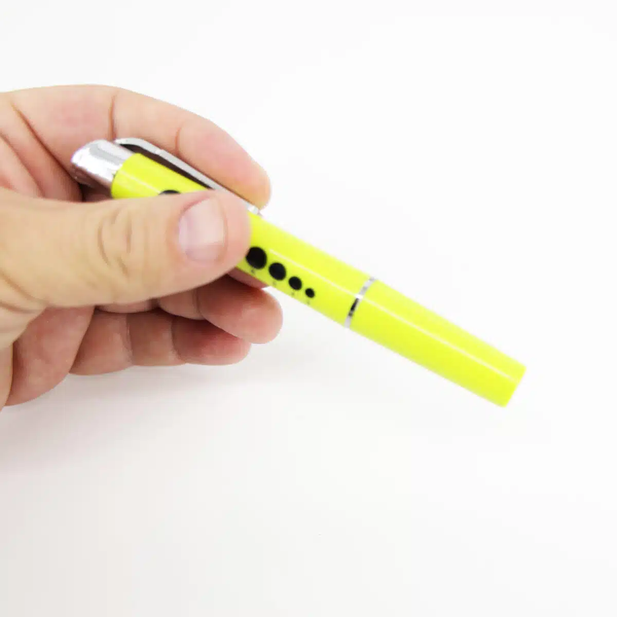 lightning x led penlight pen light flashlight for medical exam first aid kits emt nurse reusable alkaline batteries aaa bright hi-vis yellow