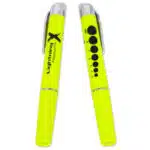 lightning x led penlight pen light flashlight for medical exam first aid kits emt nurse reusable alkaline batteries aaa bright hi-vis yellow