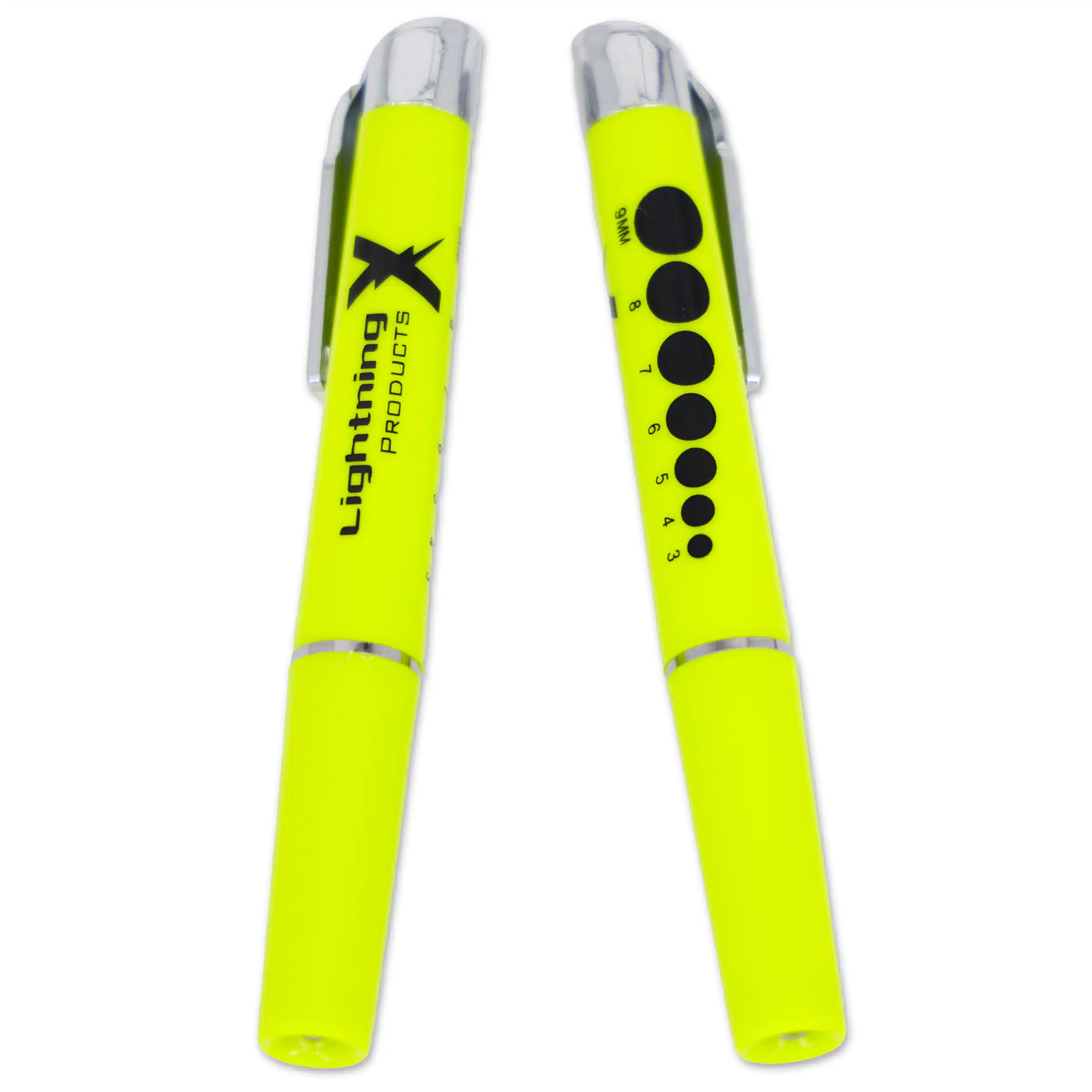 lightning x led penlight pen light flashlight for medical exam first aid kits emt nurse reusable alkaline batteries aaa bright hi-vis yellow