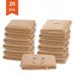 Two stacks of folded triangle bandages