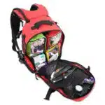 lightning x tacmed fully stocked prefilled tactical medical backpack with first aid trauma supplies mb45-skm lxmb45 including tourniquet stop the bleed bandages cpr stethoscope bp cuff israeli bandage and more for bleeding control red with hydration bladder