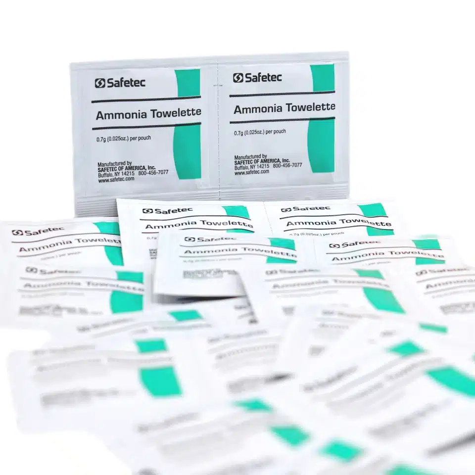 ammonia inhalant ampules towelettes safetec