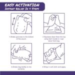 lightning x instant ice cold compress pack 4.5" x 7" for sprains, strains, bumps and other injuries, must have for first aid kits