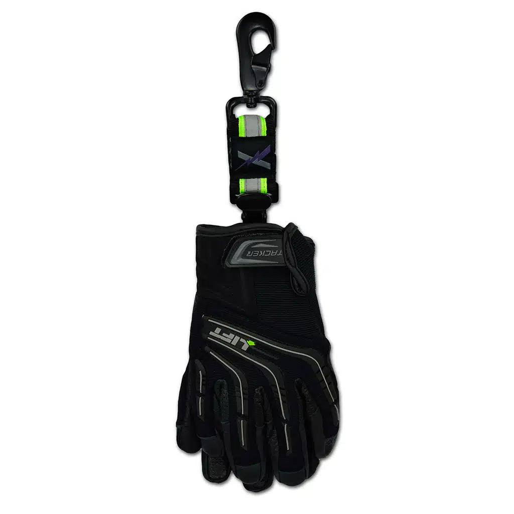 LXFGC-HD2 Dual HD Glove Clip reflective glove holder for firefighters, rescue, extrication, construction, golf, mechanics, work with alligator clip from lightning x