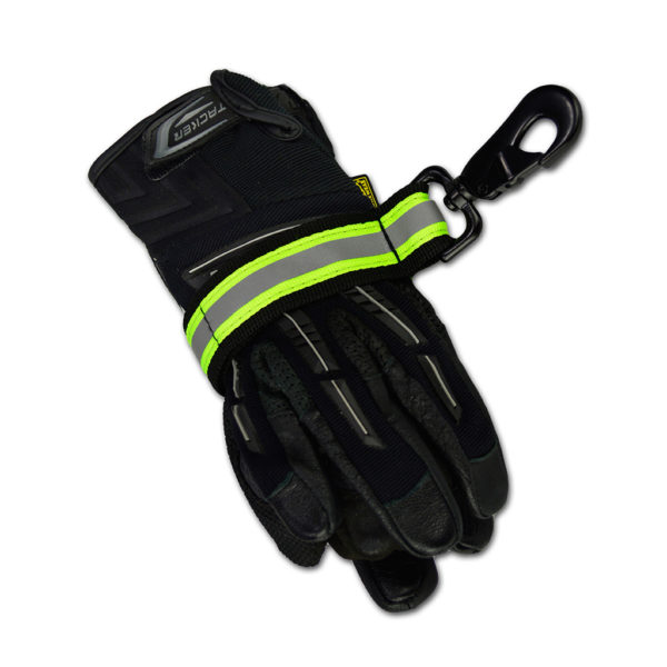 lightning x heavy duty hd firefighter glove strap holder black velcro
