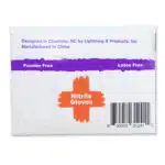 Lightning X Nitrile Medical Exam Gloves | Individually Wrapped | Latex-free | Pocket Pack | Black or Blue