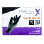 Lightning X Nitrile Medical Exam Gloves | Individually Wrapped | Latex-free | Pocket Pack | Black or Blue