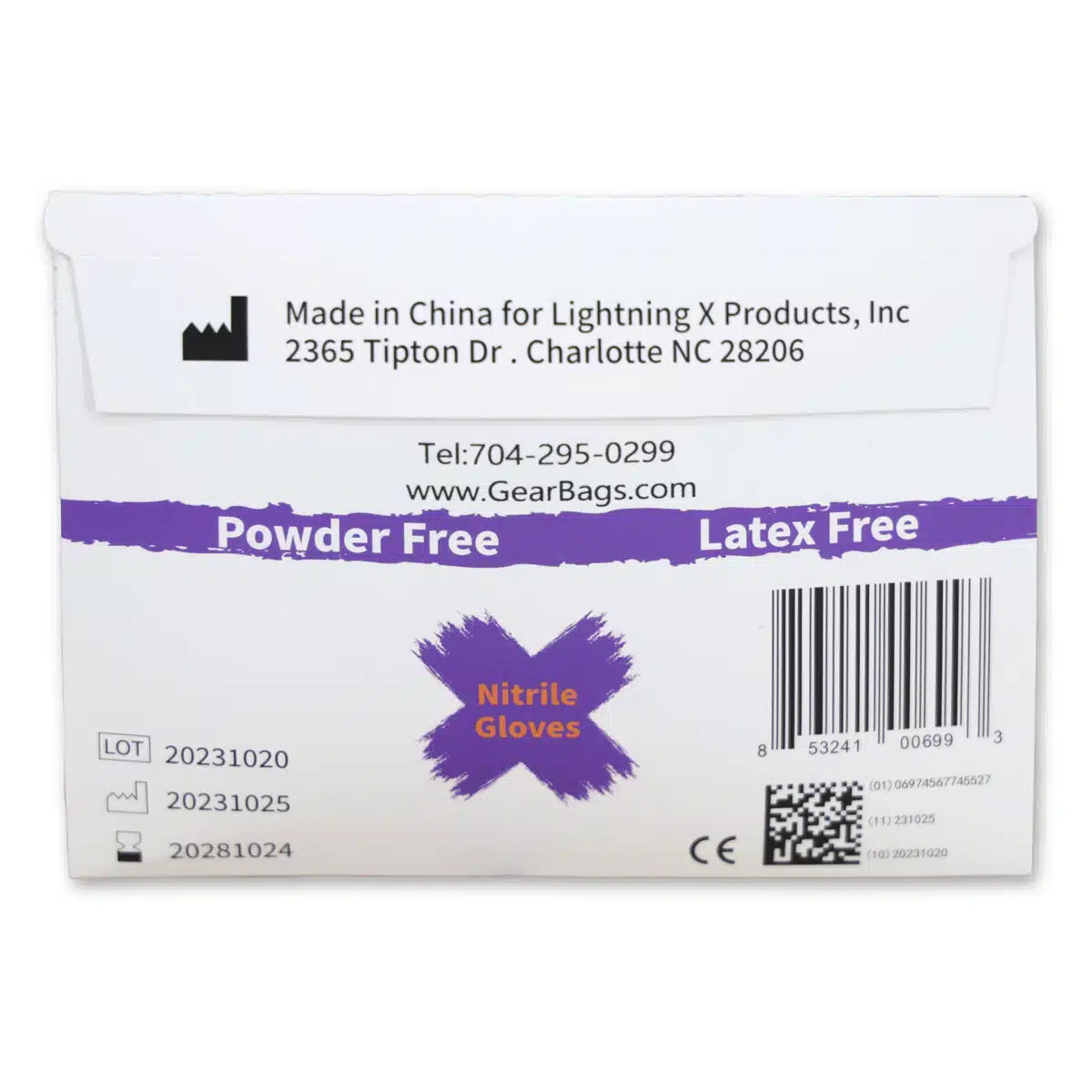 Lightning X Nitrile Medical Exam Gloves | Individually Wrapped | Latex-free | Pocket Pack | Black or Blue