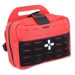 lightning x rip away vehicle headrest head rest tactical molle first aid ifak bag pouch red