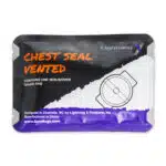 Lightning X CSV6 vented chest seal with hydrogel adhesive for open chest wounds, trauma first aid, IFAK kits, gunshot or stab injuries, military and EMS emergency use