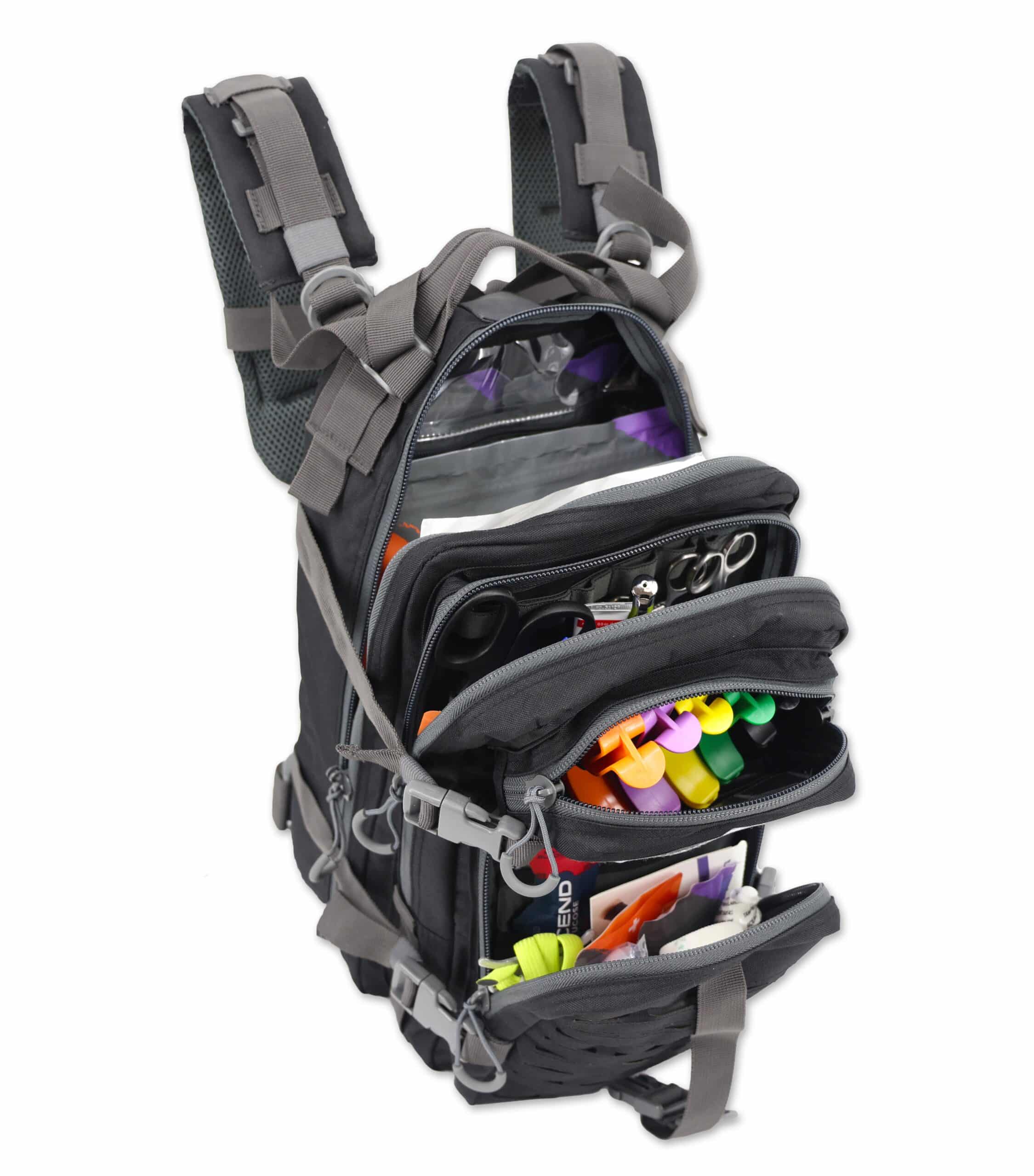 LXPB89-SKM Tactical Trauma & Bleeding Stocked Backpack Medic Kit