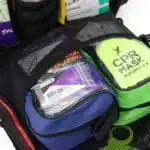 inside pocket of ems backpack with colored inserts