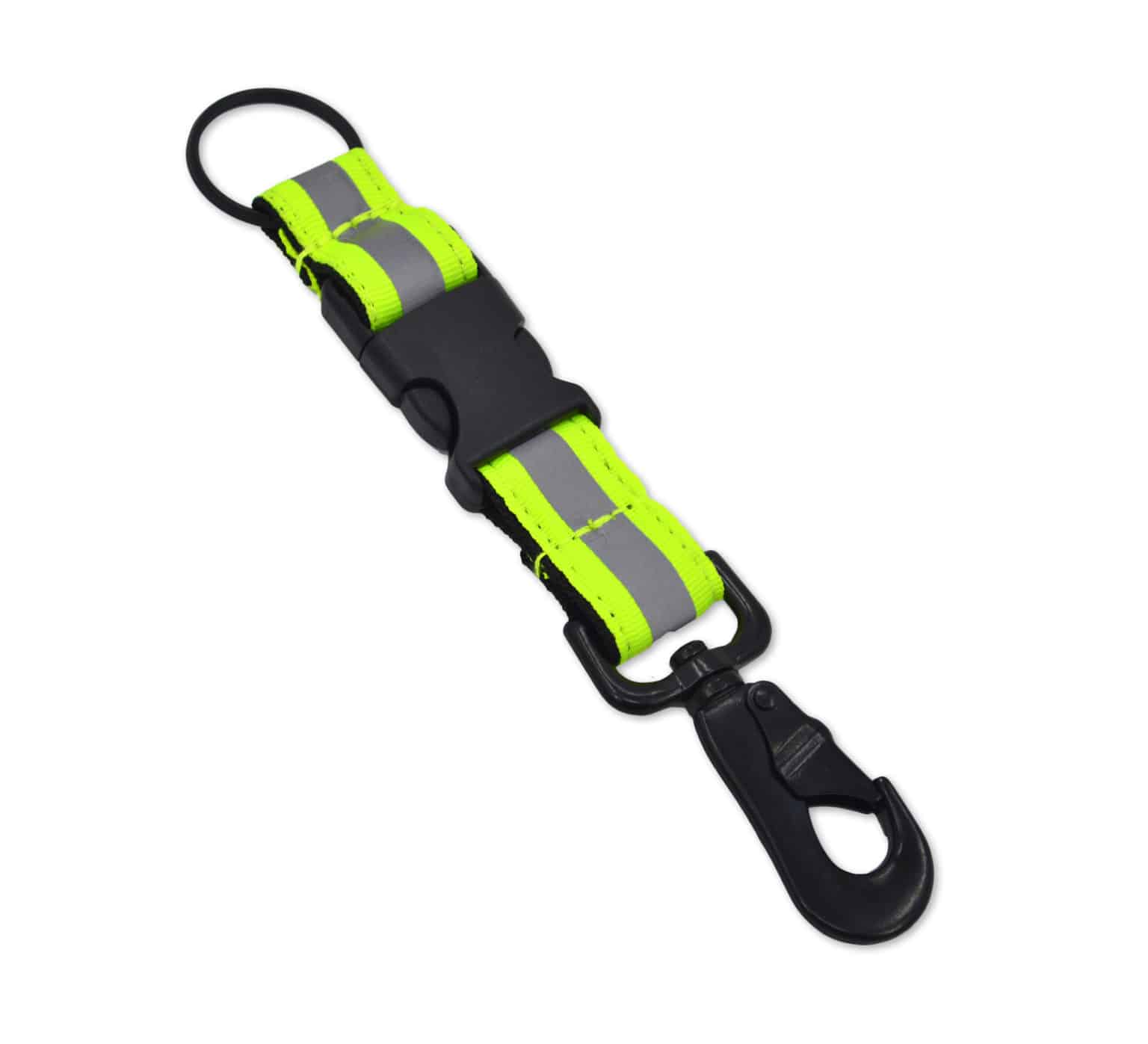 Heavy-Duty Firefighter Quick Release Key Chain w/ Reflective