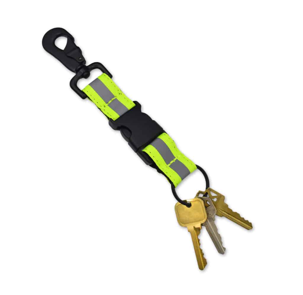 HeavyDuty Firefighter Quick Release Key Chain w/ Reflective
