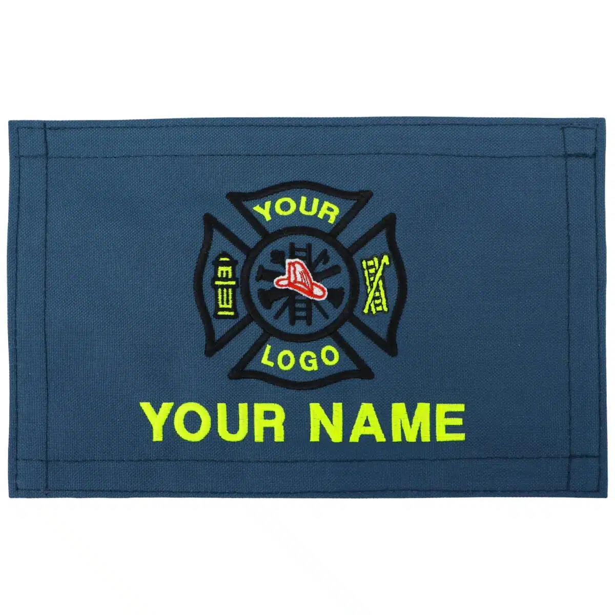 personalized monogram custom medical bag patch embroidered velcro rip-away name id nylon patch emt firefighter gear bag
