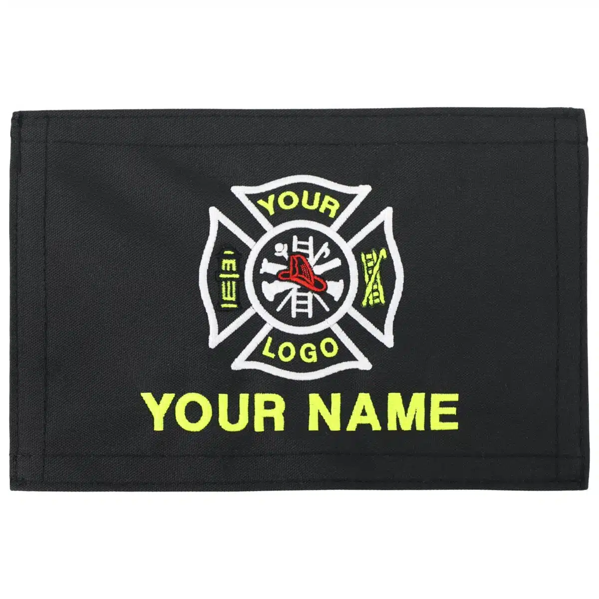 personalized monogram custom medical bag patch embroidered velcro rip-away name id nylon patch emt firefighter gear bag