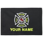 personalized monogram custom medical bag patch embroidered velcro rip-away name id nylon patch emt firefighter gear bag