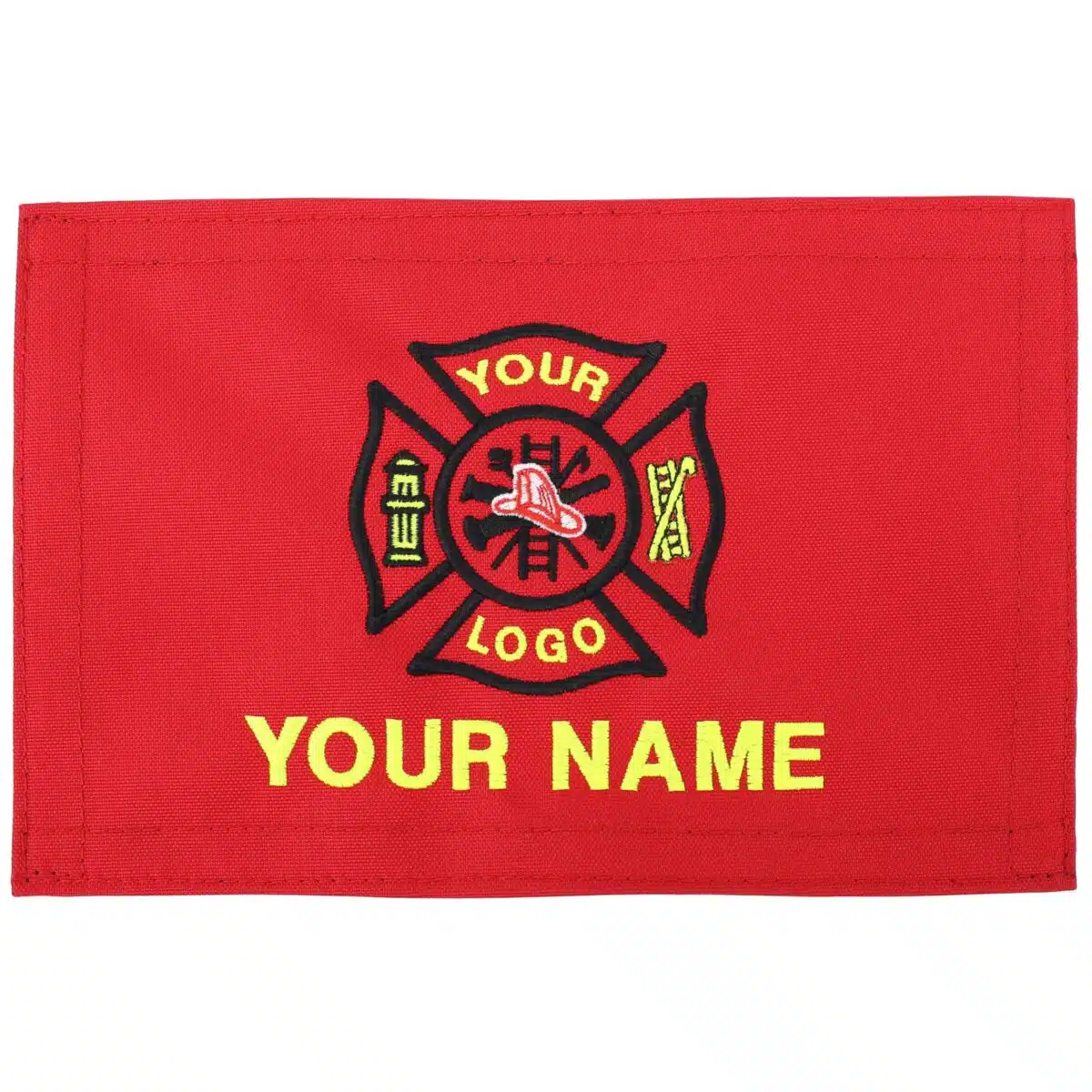personalized monogram custom medical bag patch embroidered velcro rip-away name id nylon patch emt firefighter gear bag