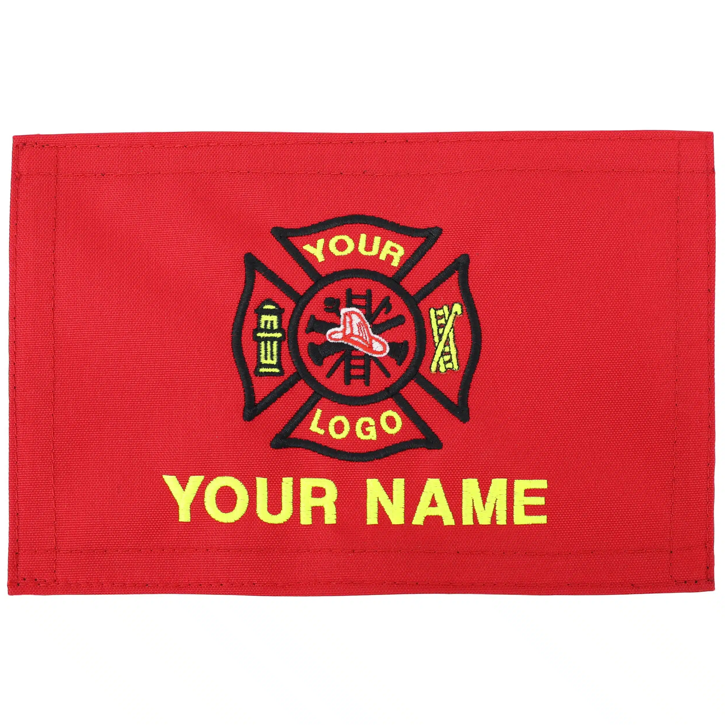 personalized monogram custom medical bag patch embroidered velcro rip-away name id nylon patch emt firefighter gear bag