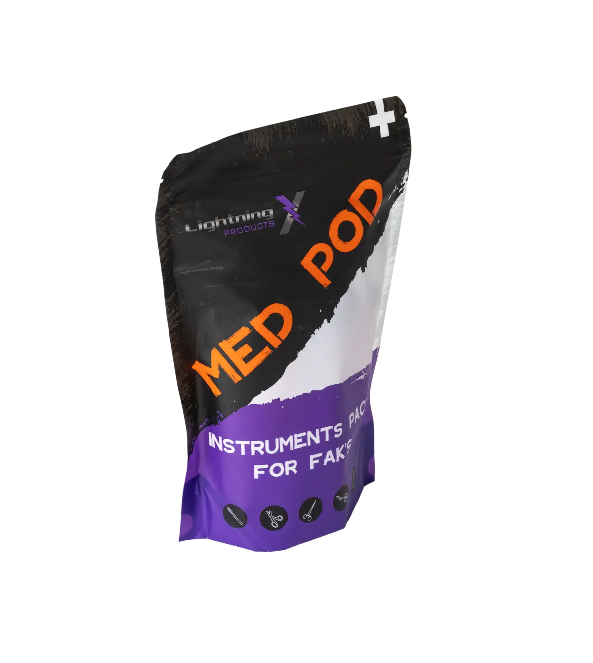 lightning x med pod instrument kit for emt's trauma shears bandage kelly hemostat forceps tweezers led penlight pen light for first aid kits