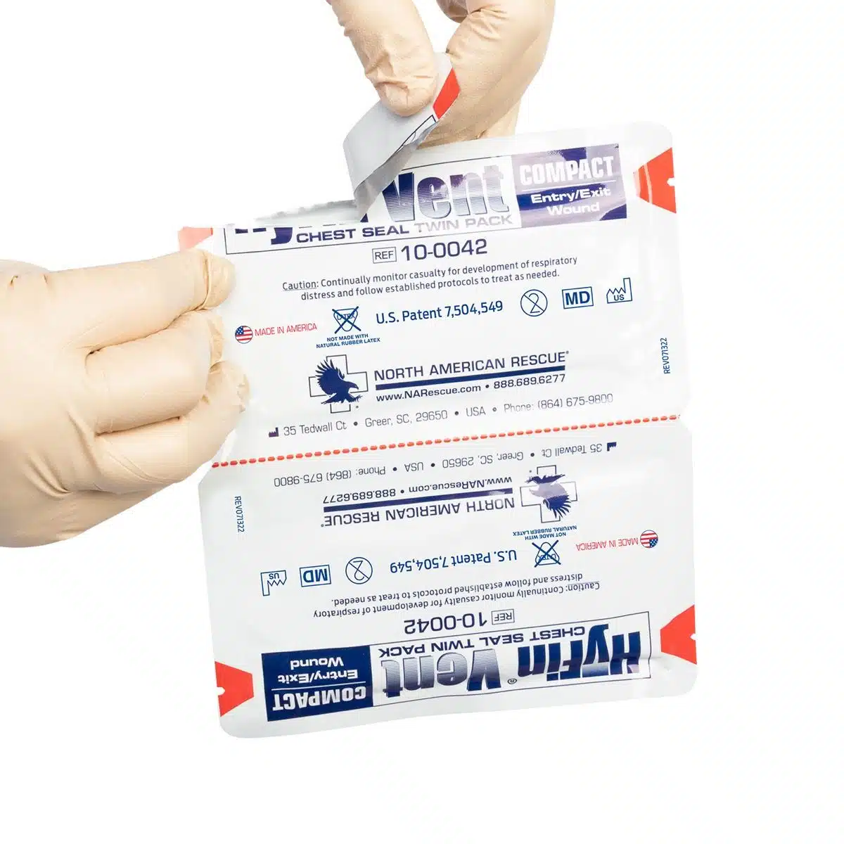 Hyfin Vent Compact Chest Seal Twin Pack | NAR100042 - Image 3