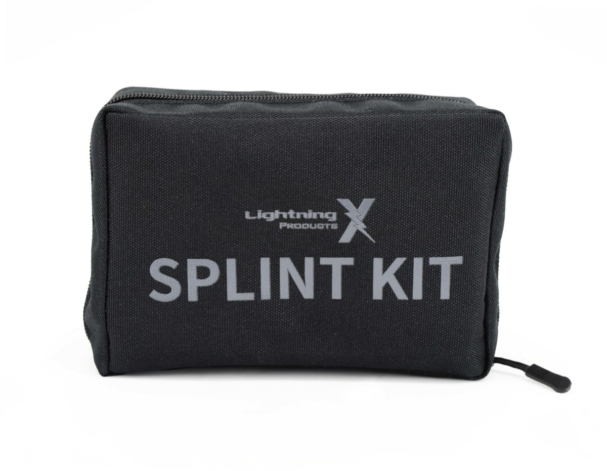 Lightning X Folded Universal Foam & Aluminum Medical Tactical Roll Splint Kit PRO for First Aid EMT Trauma Kits - 6 Splints, 36", 18", 9" & Finger + Bag