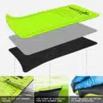 universal foam splint with aluminum core, exploded view