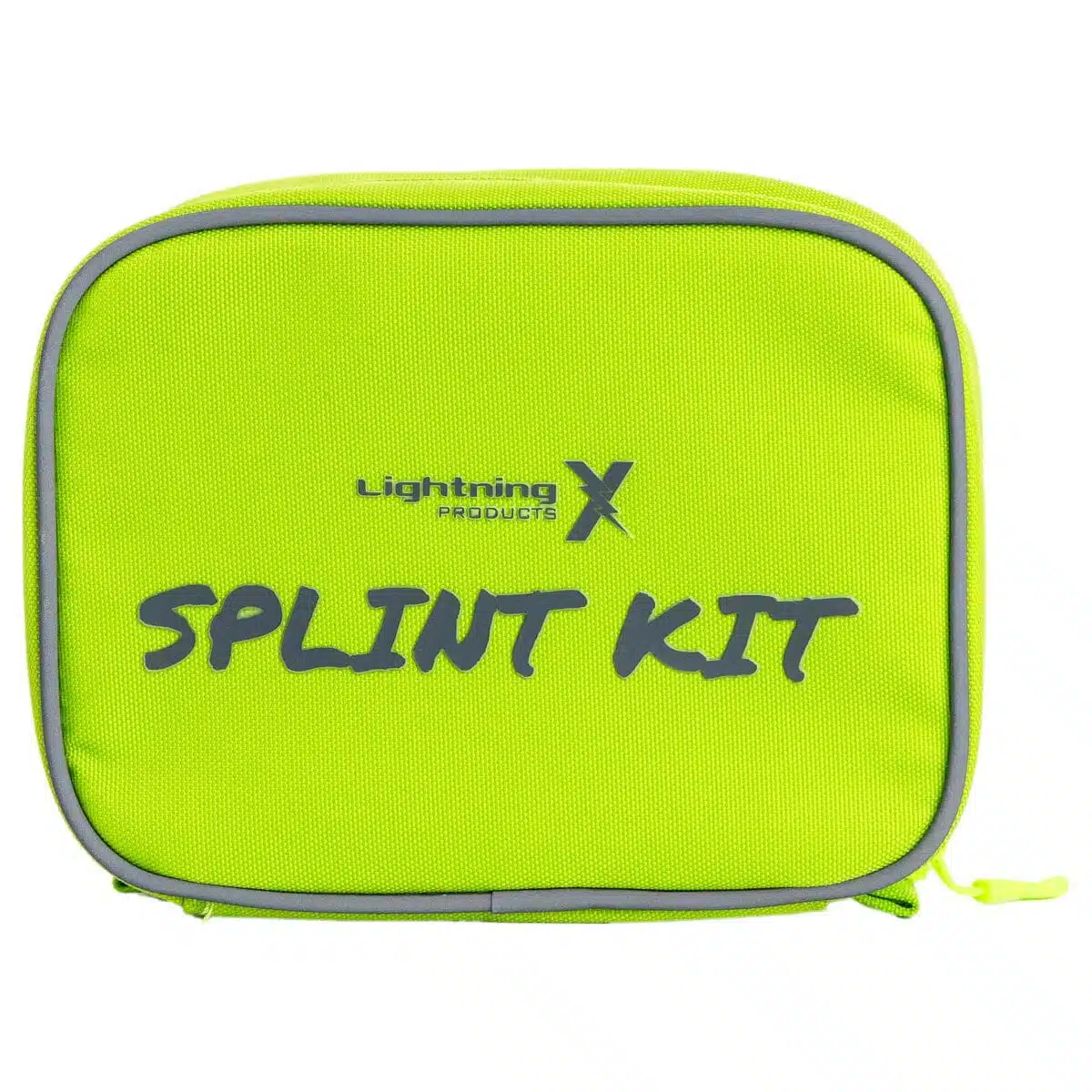 Lightning X roll splint kit, fluorescent yellow splints, foam aluminum medical splints, reflective storage pouch