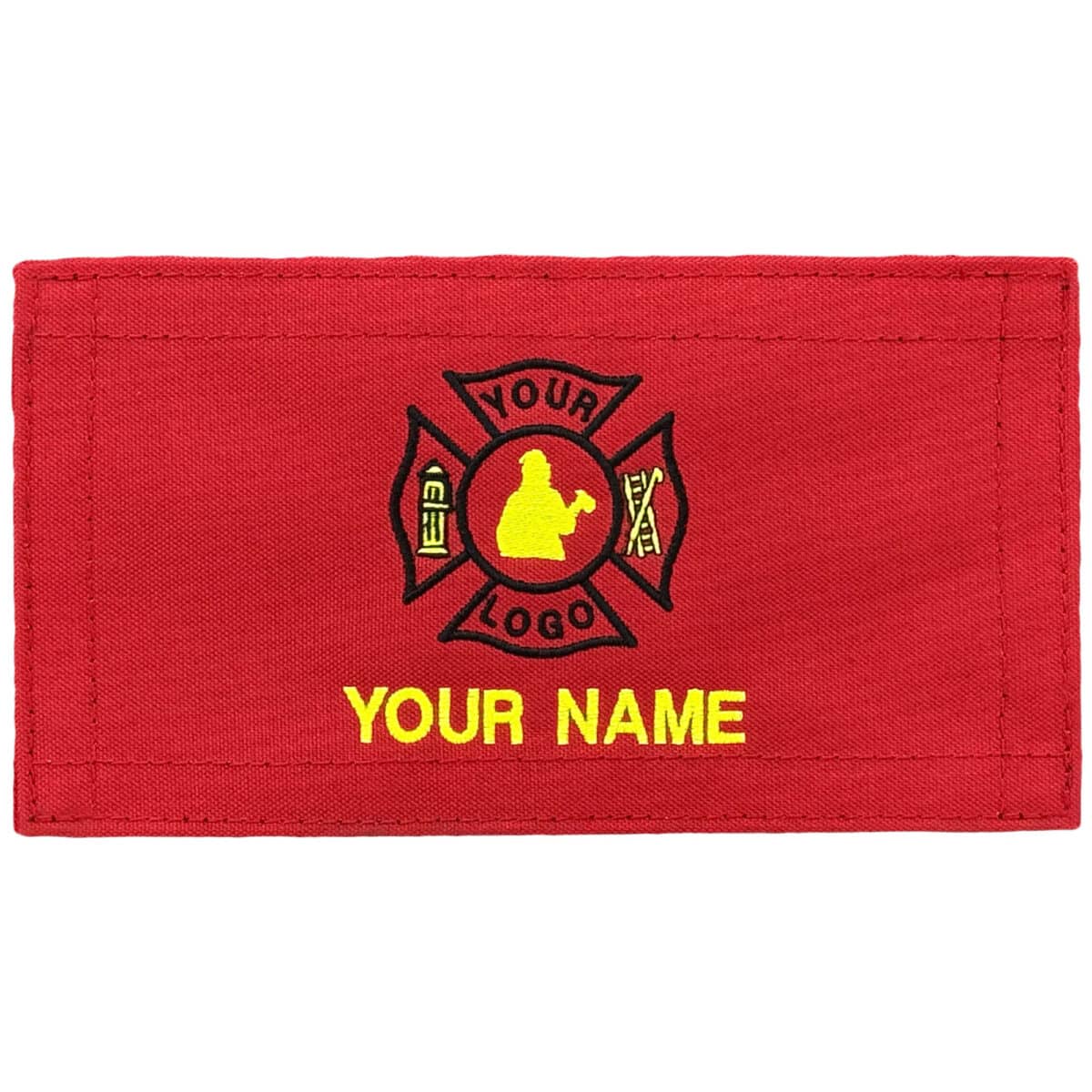 personalized monogram custom medical bag patch embroidered velcro rip-away name id nylon patch emt firefighter gear bag