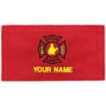 personalized monogram custom medical bag patch embroidered velcro rip-away name id nylon patch emt firefighter gear bag