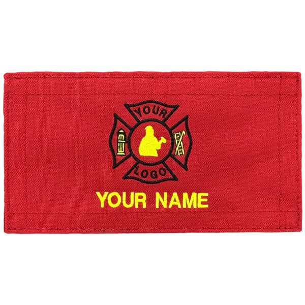 personalized monogram custom medical bag patch embroidered velcro rip-away name id nylon patch emt firefighter gear bag