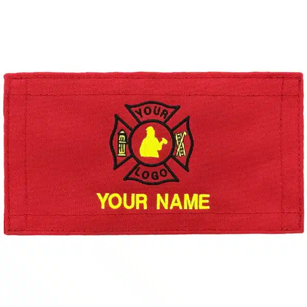 personalized monogram custom medical bag patch embroidered velcro rip-away name id nylon patch emt firefighter gear bag