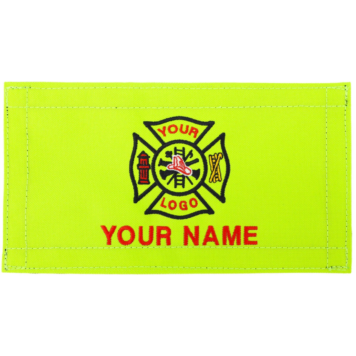 personalized monogram custom medical bag patch embroidered velcro rip-away name id nylon patch emt firefighter gear bag