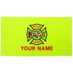 personalized monogram custom medical bag patch embroidered velcro rip-away name id nylon patch emt firefighter gear bag