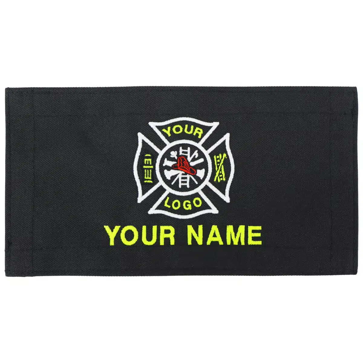 personalized monogram custom medical bag patch embroidered velcro rip-away name id nylon patch emt firefighter gear bag