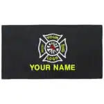 personalized monogram custom medical bag patch embroidered velcro rip-away name id nylon patch emt firefighter gear bag