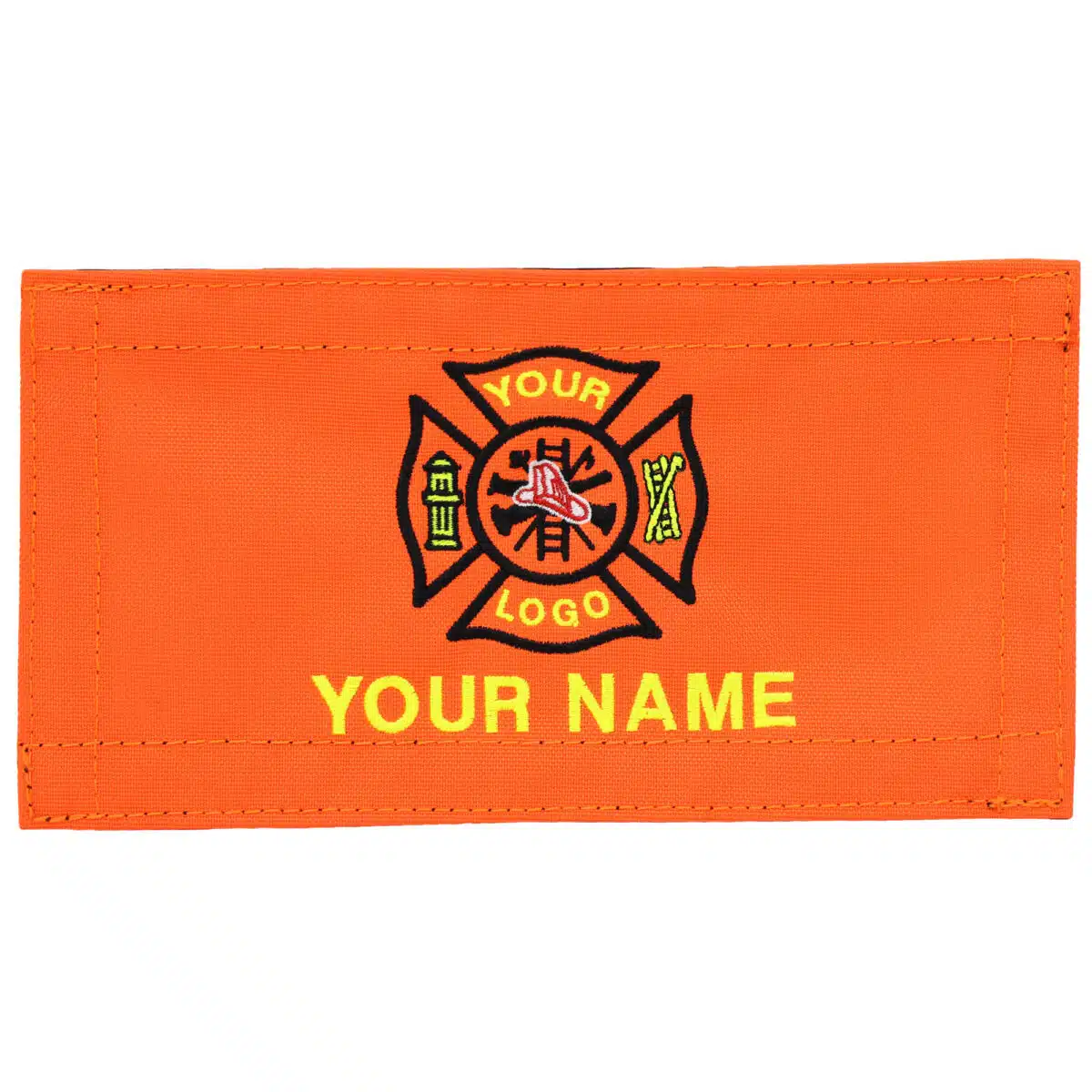personalized monogram custom medical bag patch embroidered velcro rip-away name id nylon patch emt firefighter gear bag