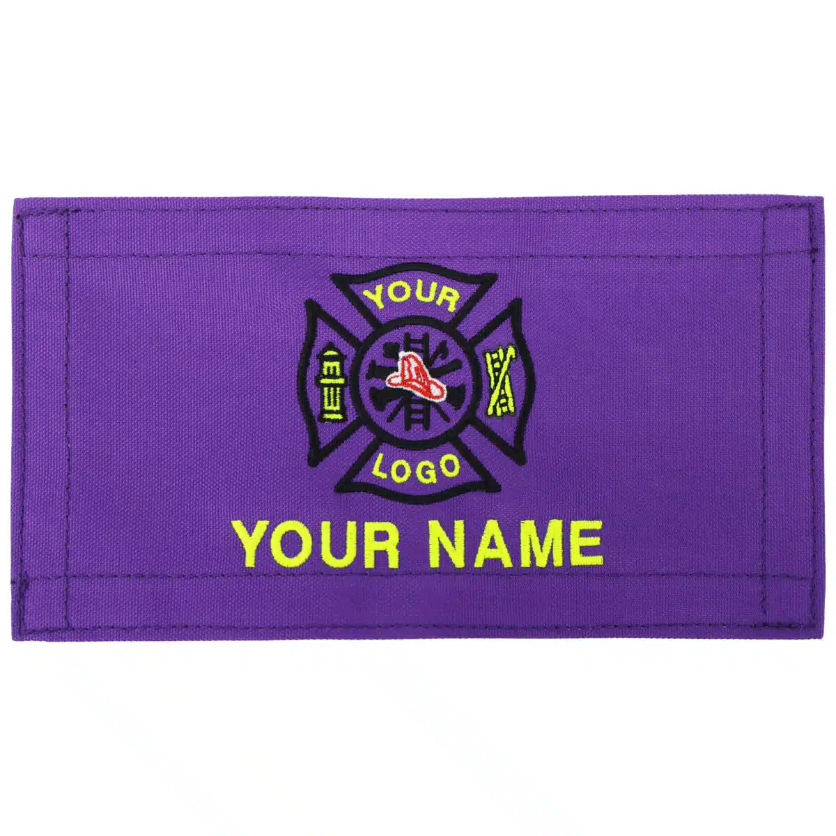 personalized monogram custom medical bag patch embroidered velcro rip-away name id nylon patch emt firefighter gear bag